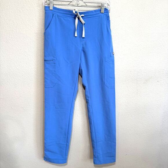 Figs Pants - Figs Yola Skinny Scrub Pants in Ceil Blue Size XXS